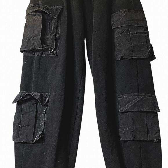 Garage black jogger cargo pants - Picture 1 of 3